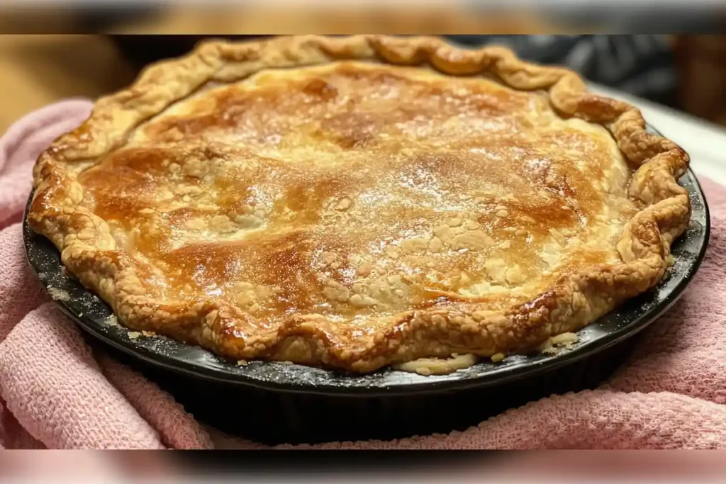 Golden, flaky homemade pie with a perfectly crimped edge made using the classic Crisco pie crust recipe. The ultimate guide to achieving a tender, delicious pie crust.